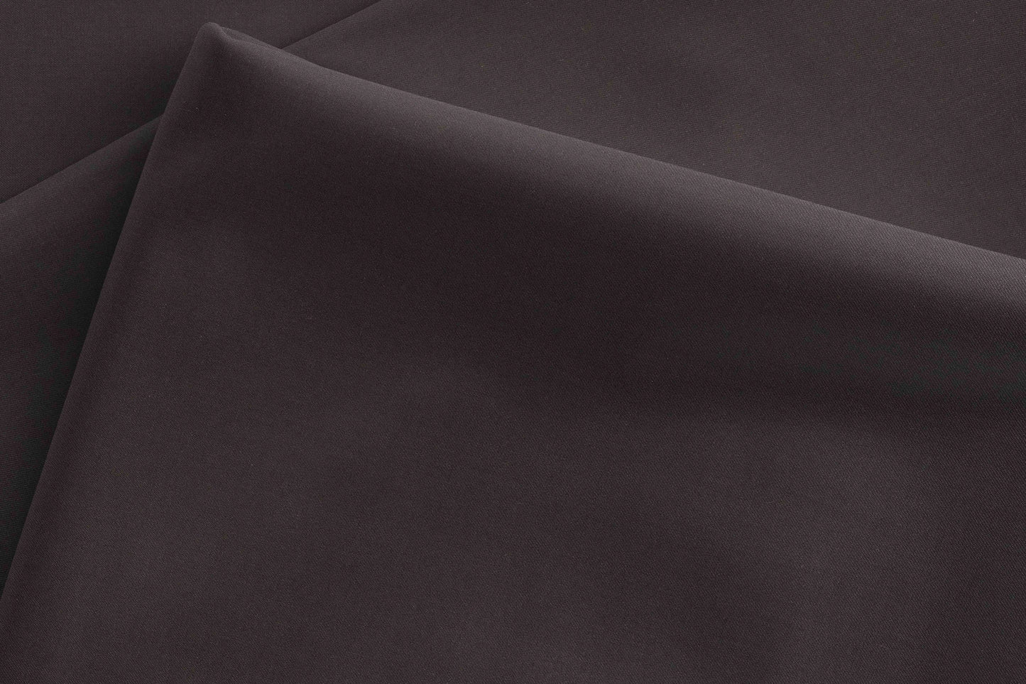 Dark Chocolate Super 110’s Extrafine Merino Plain Micro Suiting Poly Wool Fabric for Modern Menswear