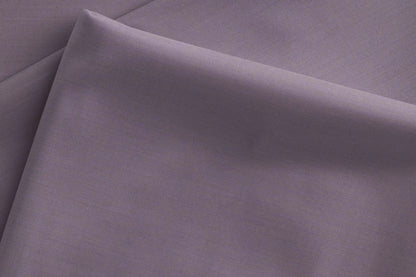 "Super 110’s Extrafine Merino Wool Misty Lavender Plain Suiting by Adlantino"