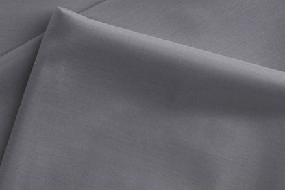 Modern Grey Super 100’s Extrafine Merino Wool Poly-Wool Suiting Fabric for Menswear
