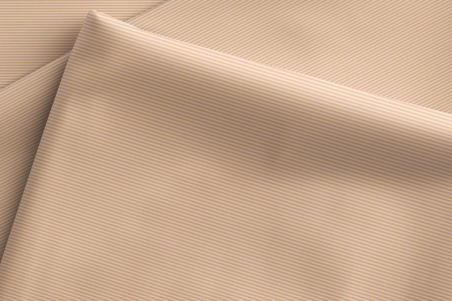 Warm Beige Lining Micro Structure Superfine Giza Cotton by Tessitura Monti