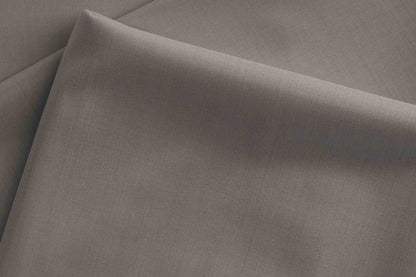 Refined Light Grey Super 130’s Australian Merino Wool Poly Wool Suiting Fabric