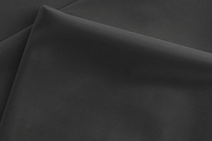 Charcoal Black Super 90’s Poly Wool Suiting Fabric by Adlantino for Jodhpuri Suits, Jackets and Trousers.