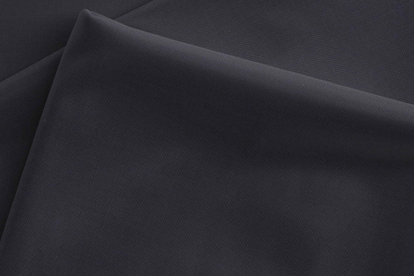 Super 130’s Extrafine Merino Wool Poly-Wool Suiting by Adlantino Turkey Glaze – Midnight Navy Premium Tailoring Fabric for Contemporary Menswear.