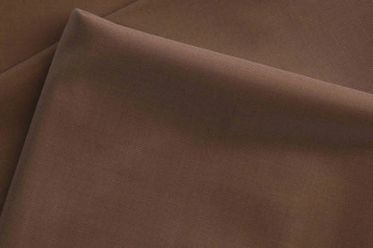 Super 110’s Extrafine Merino Wool Poly-Wool Suiting by Adlantino – Chestnut Brown Timeless Tailoring Fabric for Modern Men.