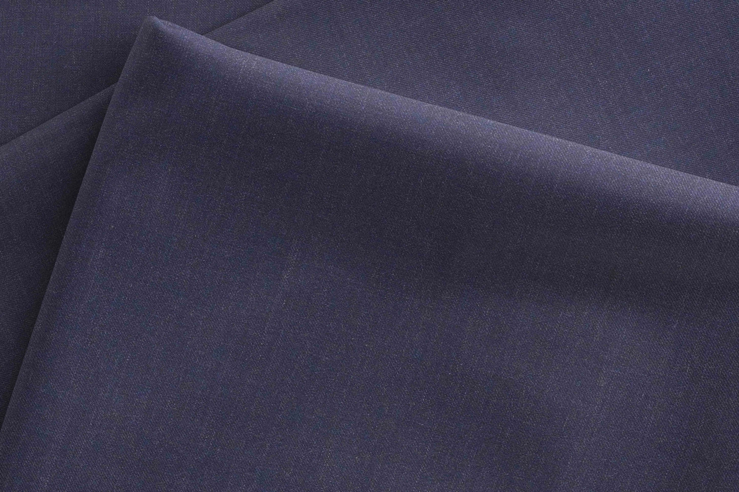 Rich Midnight Blue Extrafine Merino Poly-Wool Suiting Fabric
