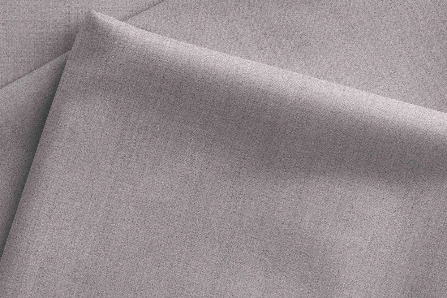 Light Grey Super 90’s Extrafine Merino Poly Wool Suiting Fabric for Modern Menswear