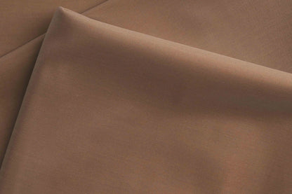 Classic Brown Super 100’s Extrafine Merino Wool Poly-Wool Suiting Fabric for Modern Menswear