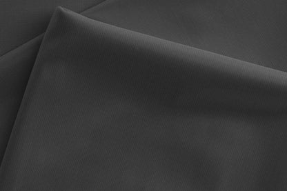 Charcoal Black Super 90’s Extrafine Merino Poly Wool Micro Checks Suiting Fabric for Modern Menswear